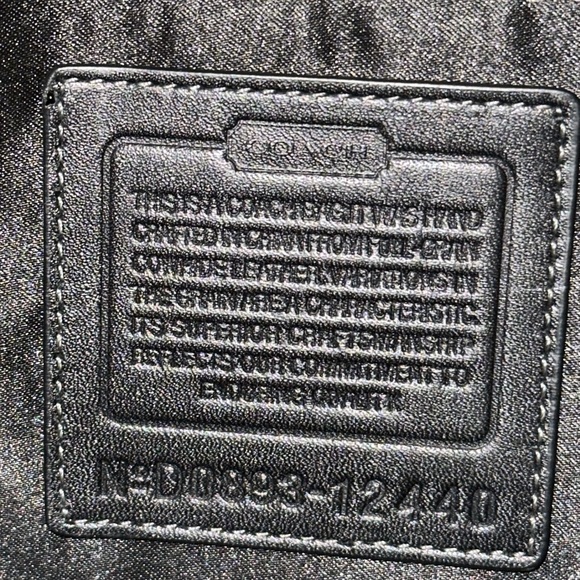 Coach Hampton Embossed Python Black Patent Leather and Matching French Wallet - Picture 3 of 10